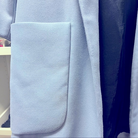 Zara Simple Oversized Coat in Blue - Picture 3 of 6